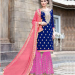 navy-blue-pink-color-glamorous-fox-georgette-with-embroidery-work