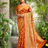 orange-banarasi-silk-jacquard-saree-with-heavy-rich-zari-pallu