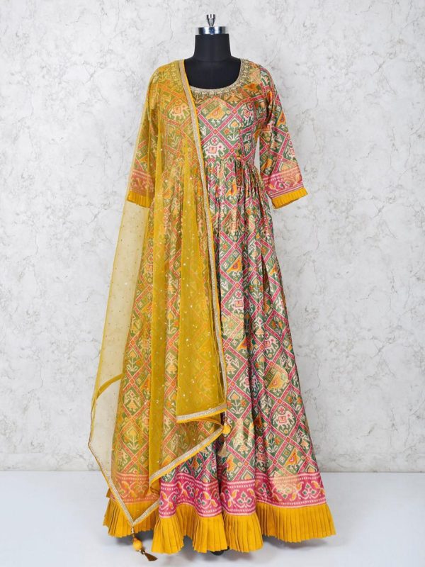 stylish-yellow-pink-color-butter-silk-printed-work-party-wear-gown