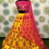 zari-and-classic-embroidery-work-yellow-color-heavy-net-party-wear-lehnga-choli