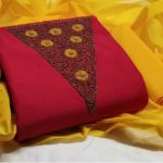 alluring-red-yellow-color-modal-chanderi-silk-wedding-wear-salwar-suit