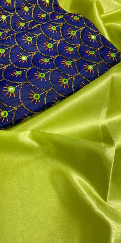 exotic-blue-olive-green-color-satin-silk-classical-fashion-wear-sareev