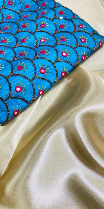 exotic-blue-white-color-satin-silk-classical-fashion-wear-saree