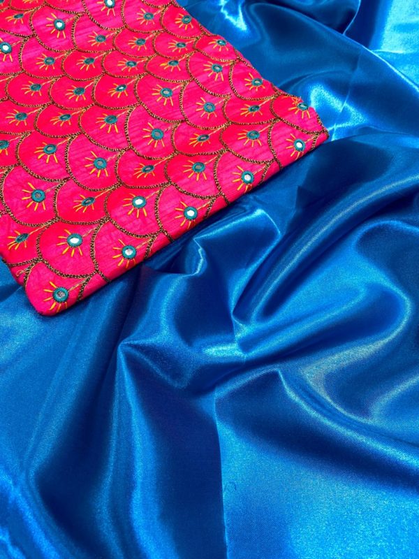 exotic-pink-blue-color-satin-silk-classical-fashion-wear-saree