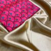exotic-pink-gold-color-satin-silk-classical-fashion-wear-saree
