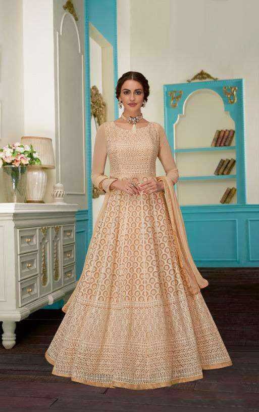 impeccable-cream-color-heavy-georgette-with-embroidery-work-anarkali-suit