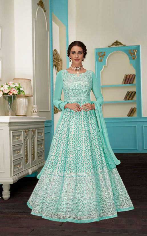 impeccable-sea-green-color-heavy-georgette-with-embroidery-work-anarkali-suit