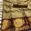 intoxicating-coffee-color-pure-cotton-traditional-wedding-wear-saree