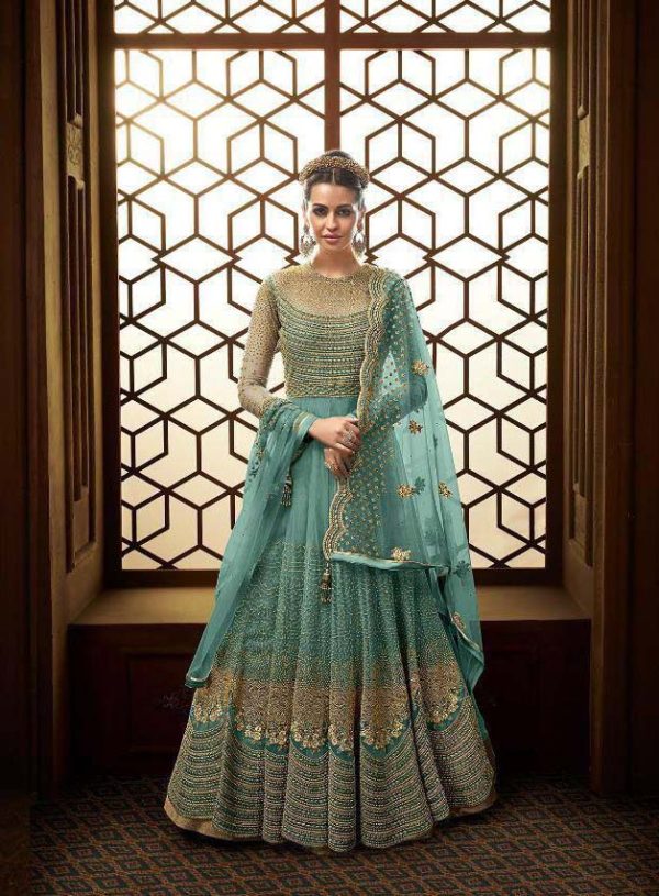 vibrant-sea-green-color-heavy-net-with-embroidery-work-stone-work-anarkali-suit