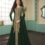 divine-green-color-heavy-fox-georgette-stone-work-traditional-wear-anarkali-suit