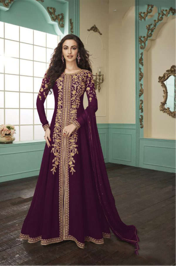 divine-purple-color-heavy-fox-georgette-stone-work-traditional-wear-anarkali-suit