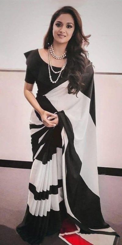 amazing-blackwhite-womens-party-wear-ultra-satin-saree
