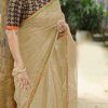 heavy-cotton-net-cream-color-saree-with-digital-printed-blouse