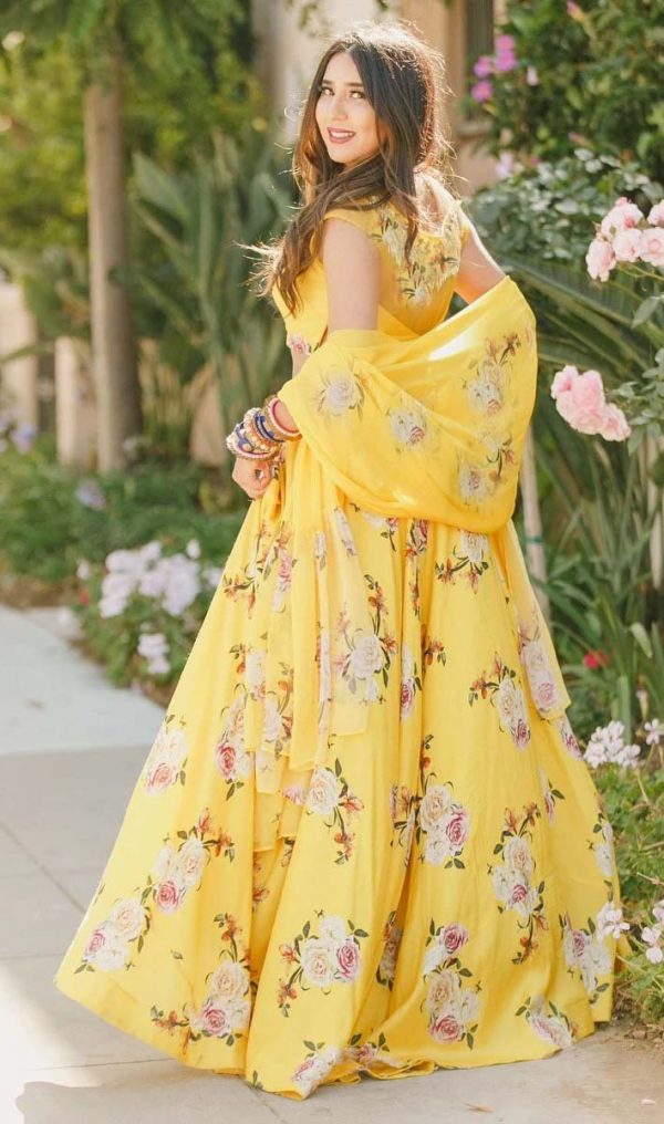 lehenga-for-womens-in-yellow-color-satin-floral-print