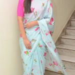 rashi-kanna-in-womens-daily-wear-sky-blue-color-georgette-with-printed-saree