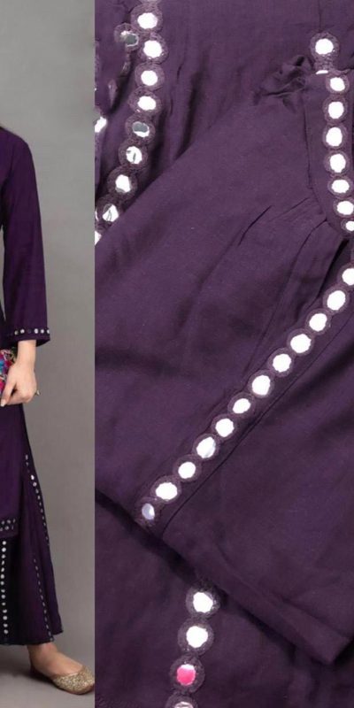 womens-daily-wear-purple-color-heavy-rayon-kurti-with-plazzo-2