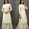 womens-daily-wear-white-color-heavy-rayon-kurti-with-plazzo