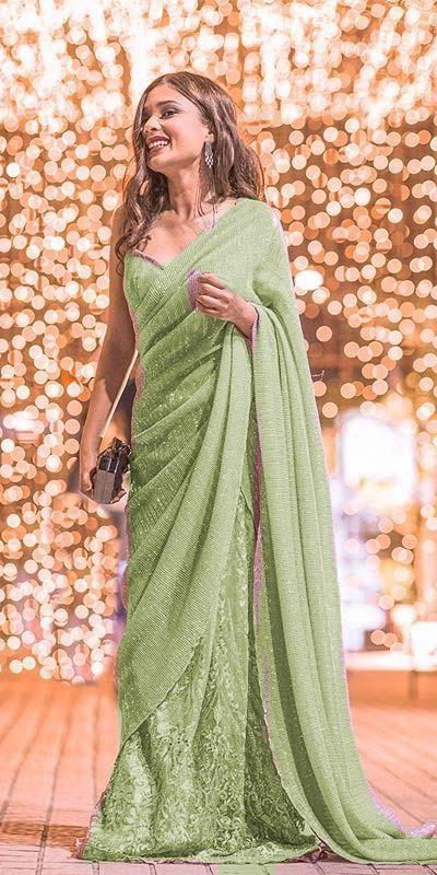 womens-party-wear-green-color-georgette-and-sequence-work-saree