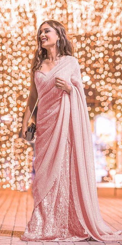 womens-party-wear-pink-color-georgette-and-sequence-work-saree