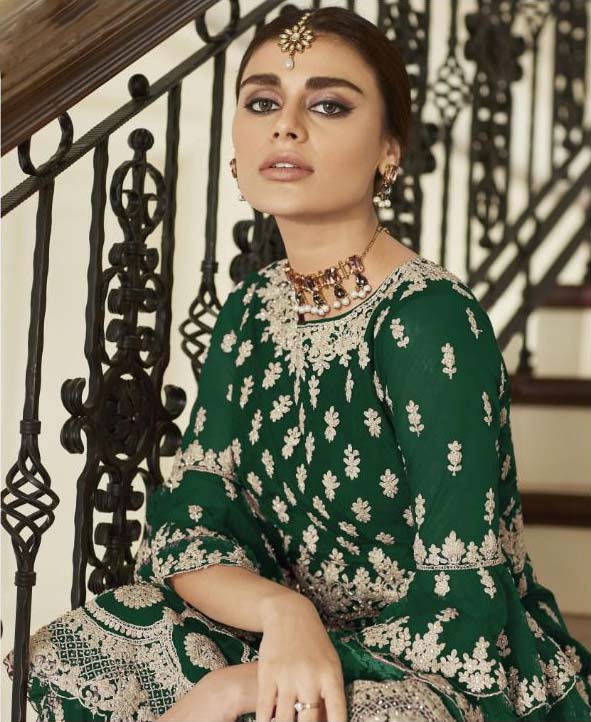 aashirwad-green-color-net-coding-embroidered-sharara-suit
