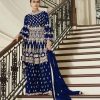 aashirwad-navy-blue-color-net-coding-embroidered-sharara-suit