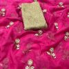 butterfly-net-pink-multi-embroidery-silver-zari-pearl-work-saree