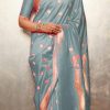 gorgeous-womens-traditional-wear-grey-color-banarasi-silk-saree
