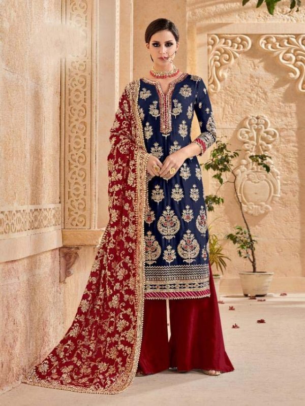 shree-fab-navy-blue-color-georgette-embroidery-work-sharara-suit