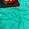 Beauteous Sea Green Color Georgette Sequence Work Saree