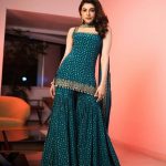 divine-kajal-in-peacock-blue-color-printed-party-wear-sharara-suit
