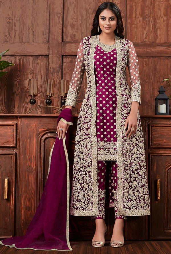 perfect-wine-color-net-with-embroidery-work-salwar-and-jacket