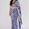 beauteous-kajol-in-blue-white-striped-saree-with-heavy-sequence-blouse