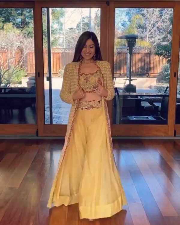 adorable-yellow-color-heavy-georgette-sharara-and-choli-with-jacket