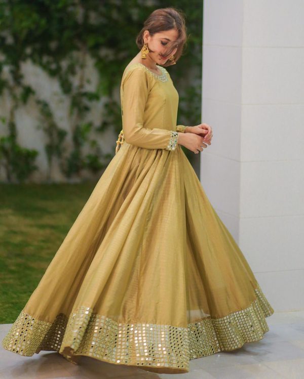 amazing-goldenrod-color-slub-silk-with-mirror-work-long-length-gown
