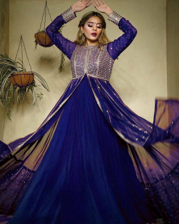 heavenly-blue-color-georgette-with-embroidery-sequence-work-gown