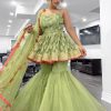 striking-green-color-butterfly-net-with-embroidery-work-sharara-suit