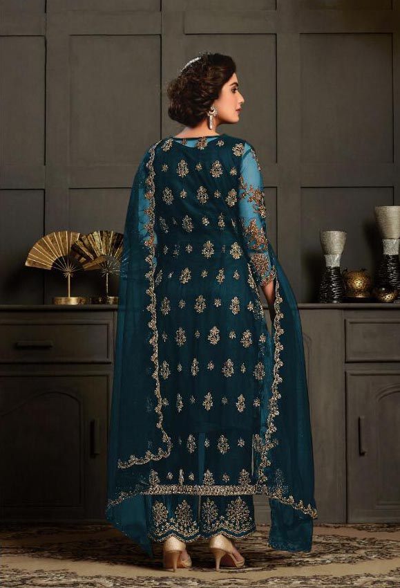 perfect-dazzling-blue-color-heavy-butterfly-net-coding-work-salwar-suit