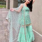 latest-sea-green-color-party-wear-georgette-sharara-suit