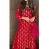 yankita-kapoor-in-beautiful-red-color-embroidery-plazzo-suit