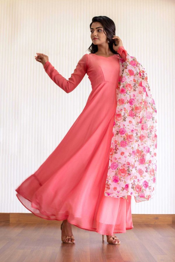 latest-ideal-pink-color-georgette-designer-casual-wear-gown (3)