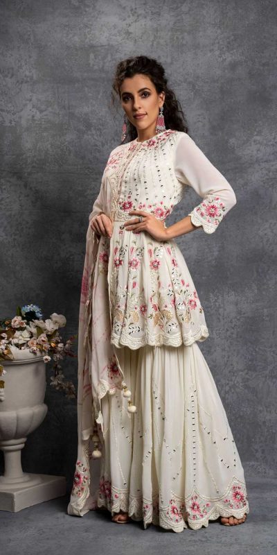 majestic-trendy-white-color-party-wear-sharara-suit