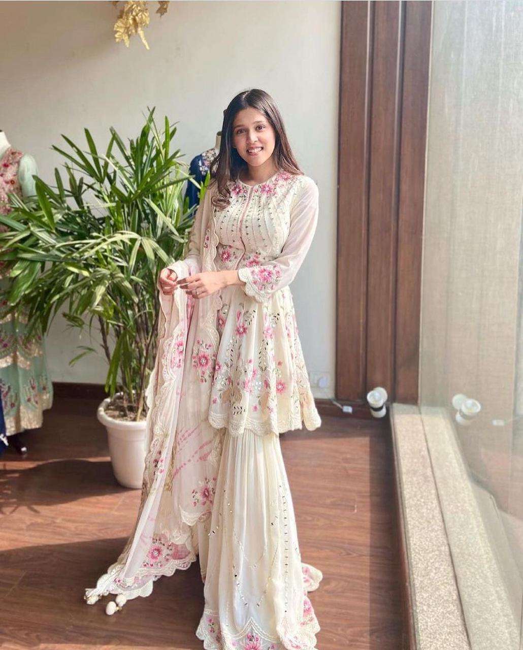 Eid Stylish Beautiful Sharara Palazzo Sets, Embroidery Worked Pakistani  Indian Special Party Wear Salwar Kameez Sharara Dress for Women Gift - Etsy