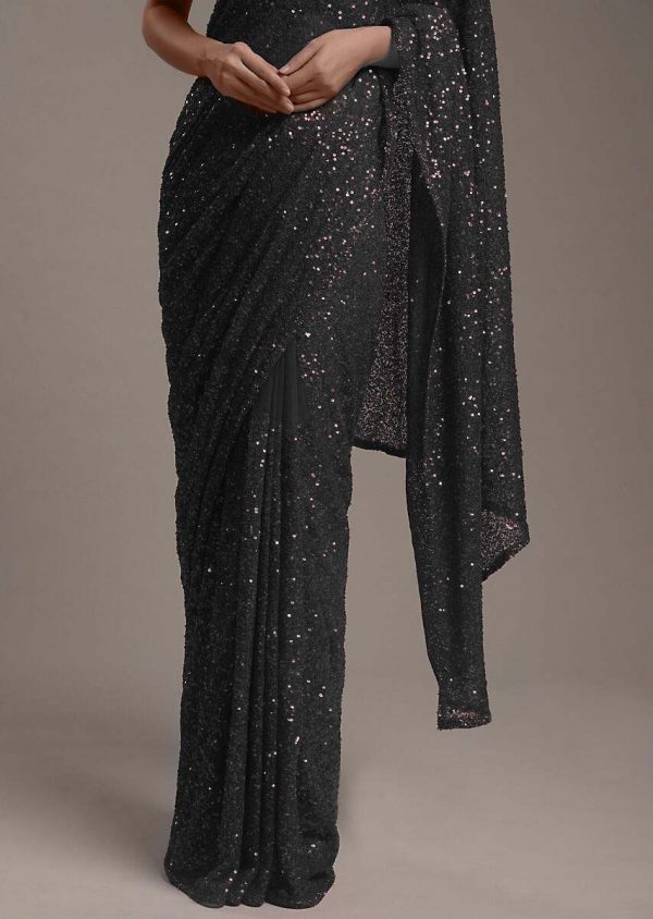amazing-black-color-heavy-sequence-embellished-party-wear-saree