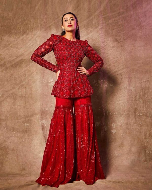 beautiful-red-color-sequence-work-georgette-party-wear-plazzo-suit