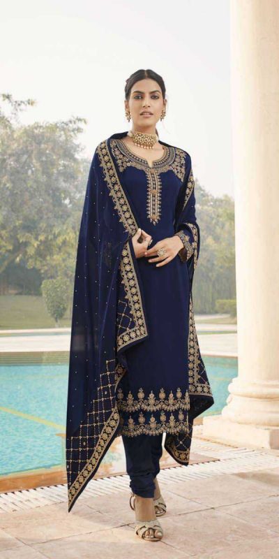 fragile-blue-color-embroidery-diamond-embellished-ethnic-salwar-suit