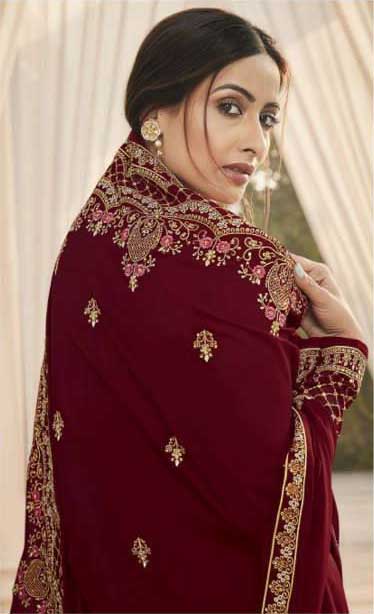 fragile-maroon-color-embroidery-diamond-embellished-ethnic-salwar-suit
