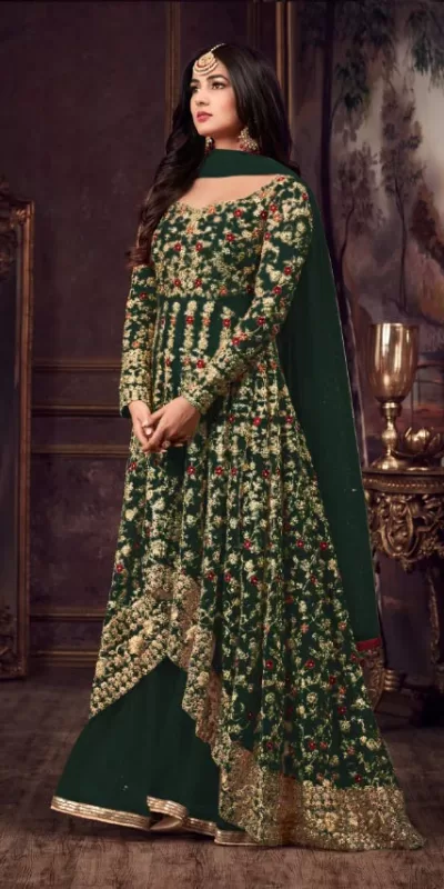 maisha-womens-wear-green-color-heavy-net-embroidered-stone-work-sharara-suit