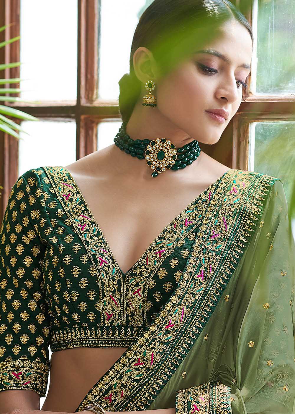 Buy Rani Organza Party Wear Weaving Saree Online From Wholesale Salwar.