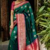 majestic-green-color-traditional-silk-with-jacquard-work-saree