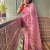 womens-pretty-pink-color-sequence-with-embroidery-work-saree